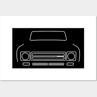 IH Scout II 4x4 1979 outline graphic (white) Posters and Art